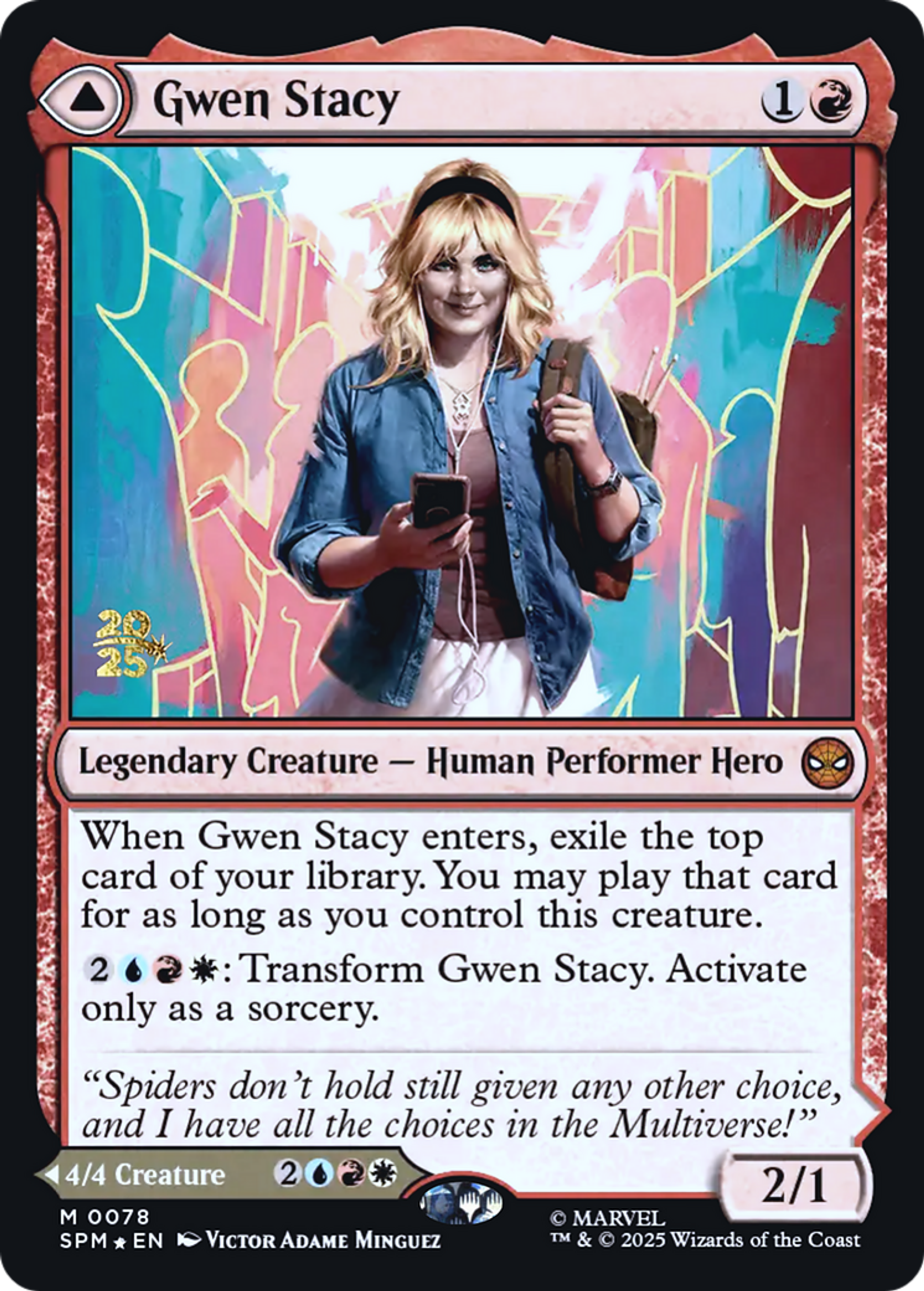 Gwen Stacy // Ghost-Spider — Marvel's Spider-Man Promos — Magic: The Gathering