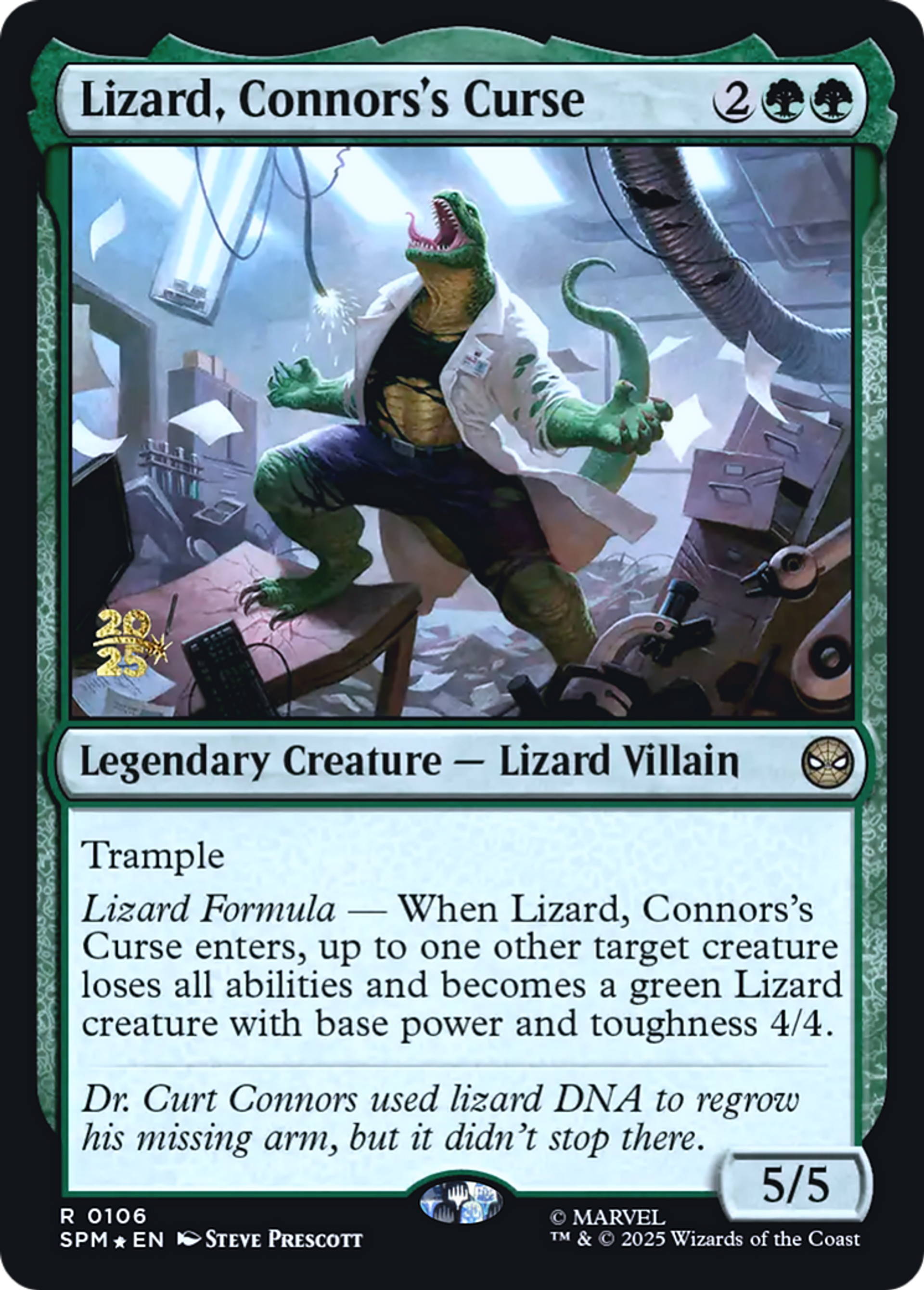 Le Lézard, malédiction de Connors — Marvel's Spider-Man Promos — Magic: The Gathering