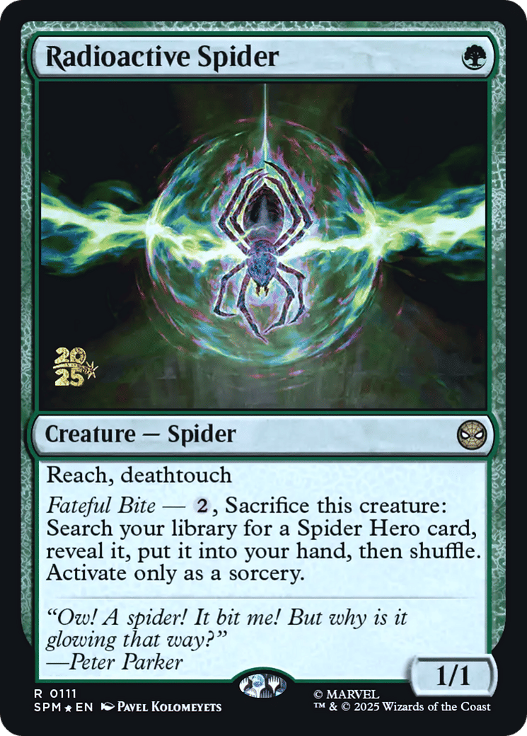 Radioactive Spider — Marvel's Spider-Man Promos — Magic: The Gathering
