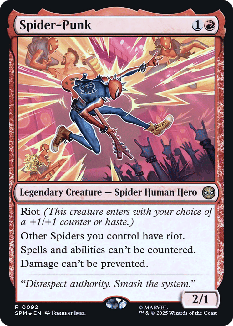 Spider-Punk — Marvel's Spider-Man Promos — Magic: The Gathering
