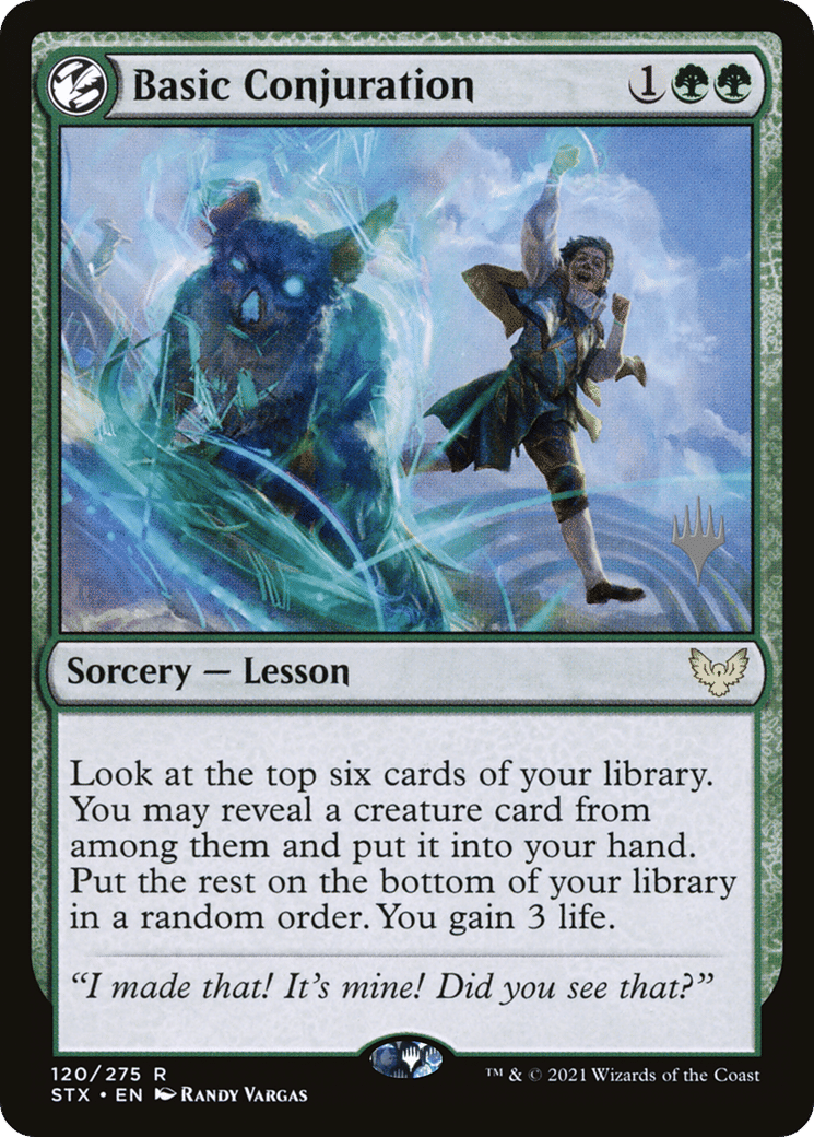Basic Conjuration — Strixhaven: School of Mages Promos — Magic: The Gathering