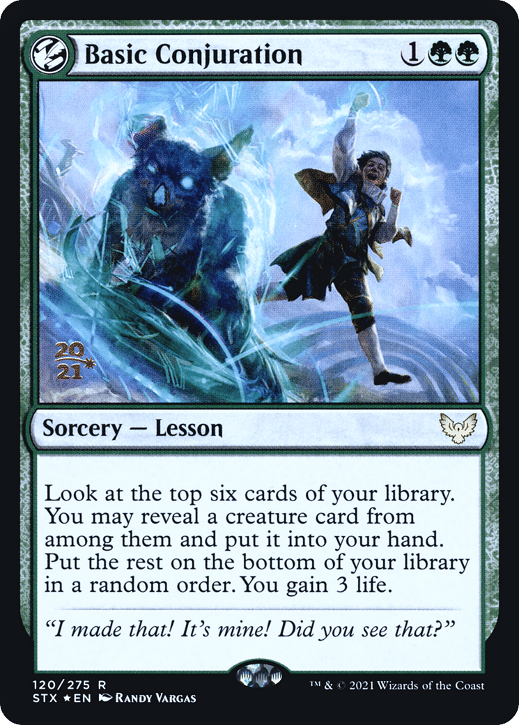 Basic Conjuration — Strixhaven: School of Mages Promos — Magic: The Gathering