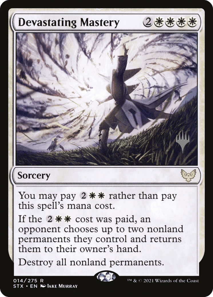 Devastating Mastery — Strixhaven: School of Mages Promos — Magic: The Gathering