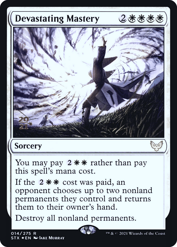 Devastating Mastery — Strixhaven: School of Mages Promos — Magic: The Gathering