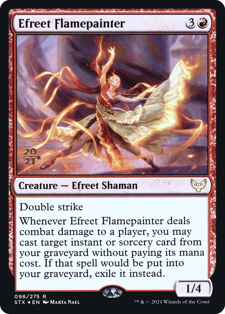 Efreet Flamepainter — Strixhaven: School of Mages Promos — Magic: The Gathering