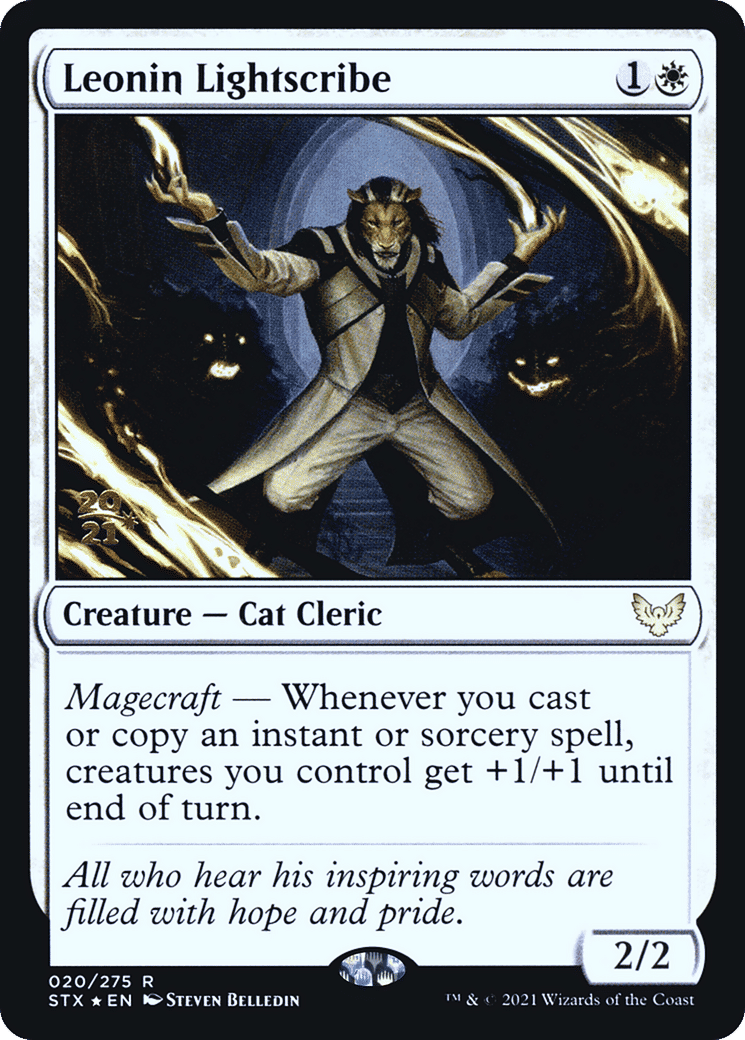 Leonin Lightscribe — Strixhaven: School of Mages Promos — Magic: The Gathering