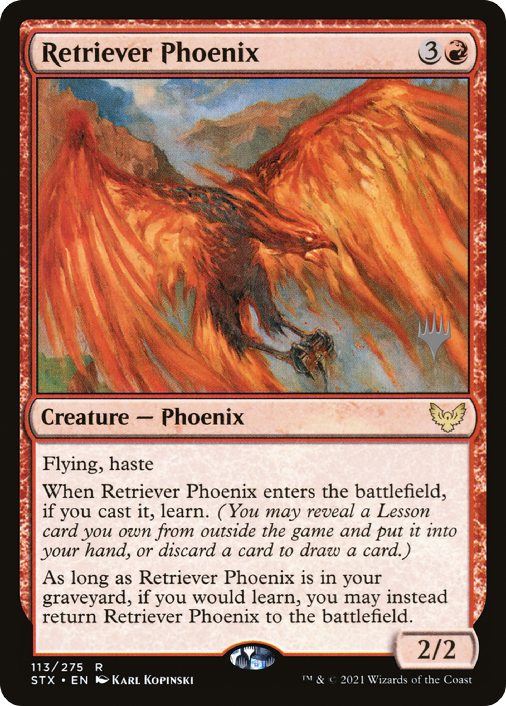 Retriever Phoenix — Strixhaven: School of Mages Promos — Magic: The Gathering