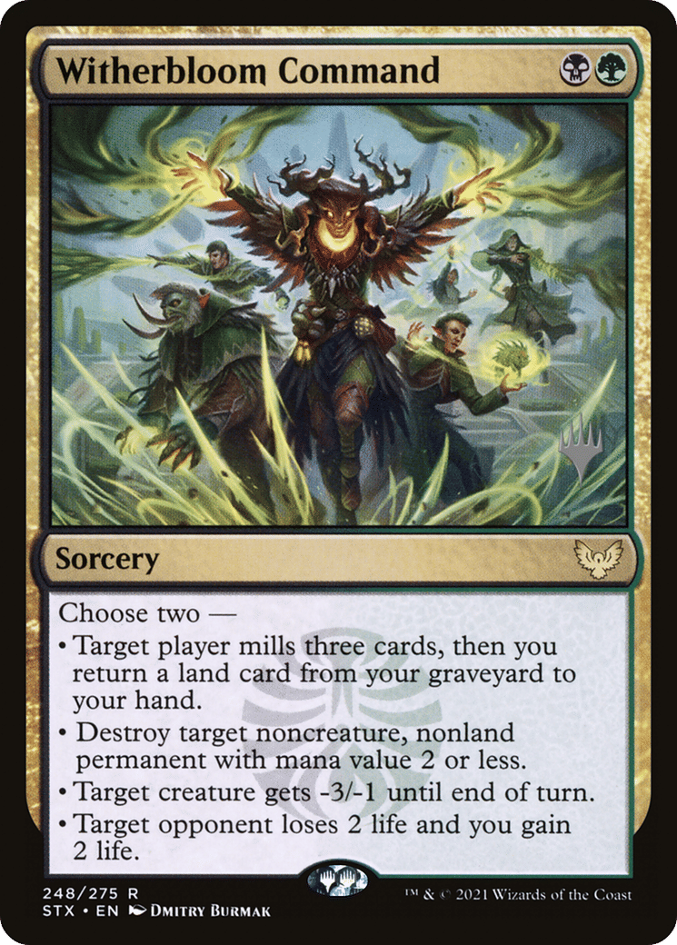 Witherbloom Command — Strixhaven: School of Mages Promos — Magic: The Gathering