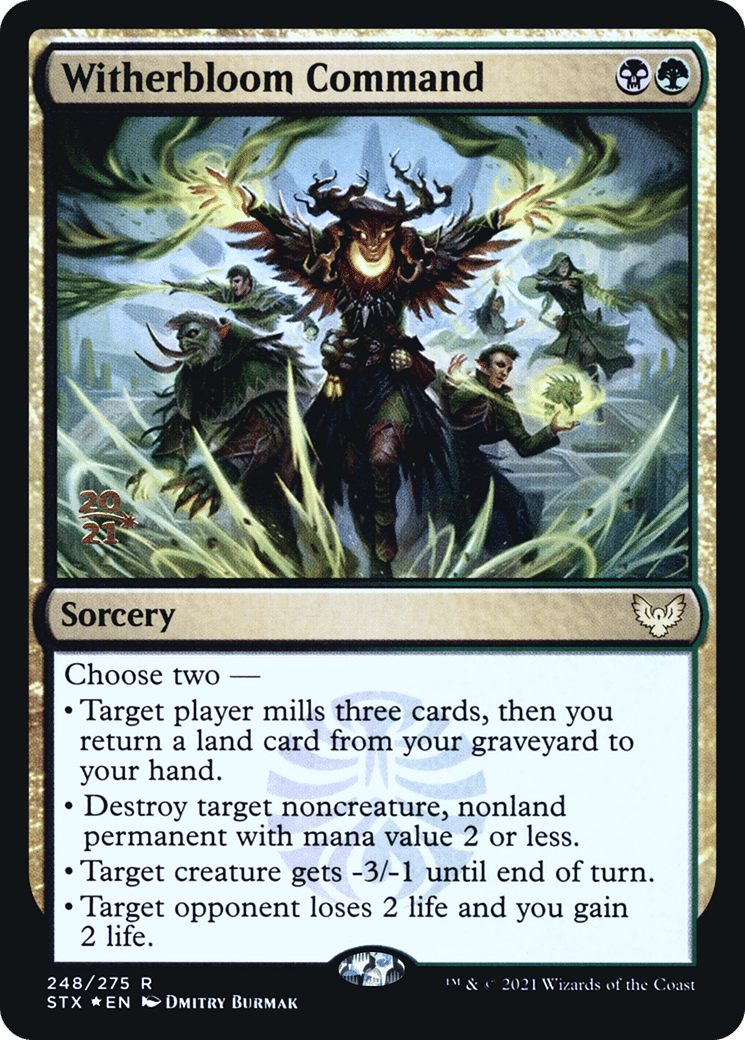 Witherbloom Command — Strixhaven: School of Mages Promos — Magic: The Gathering