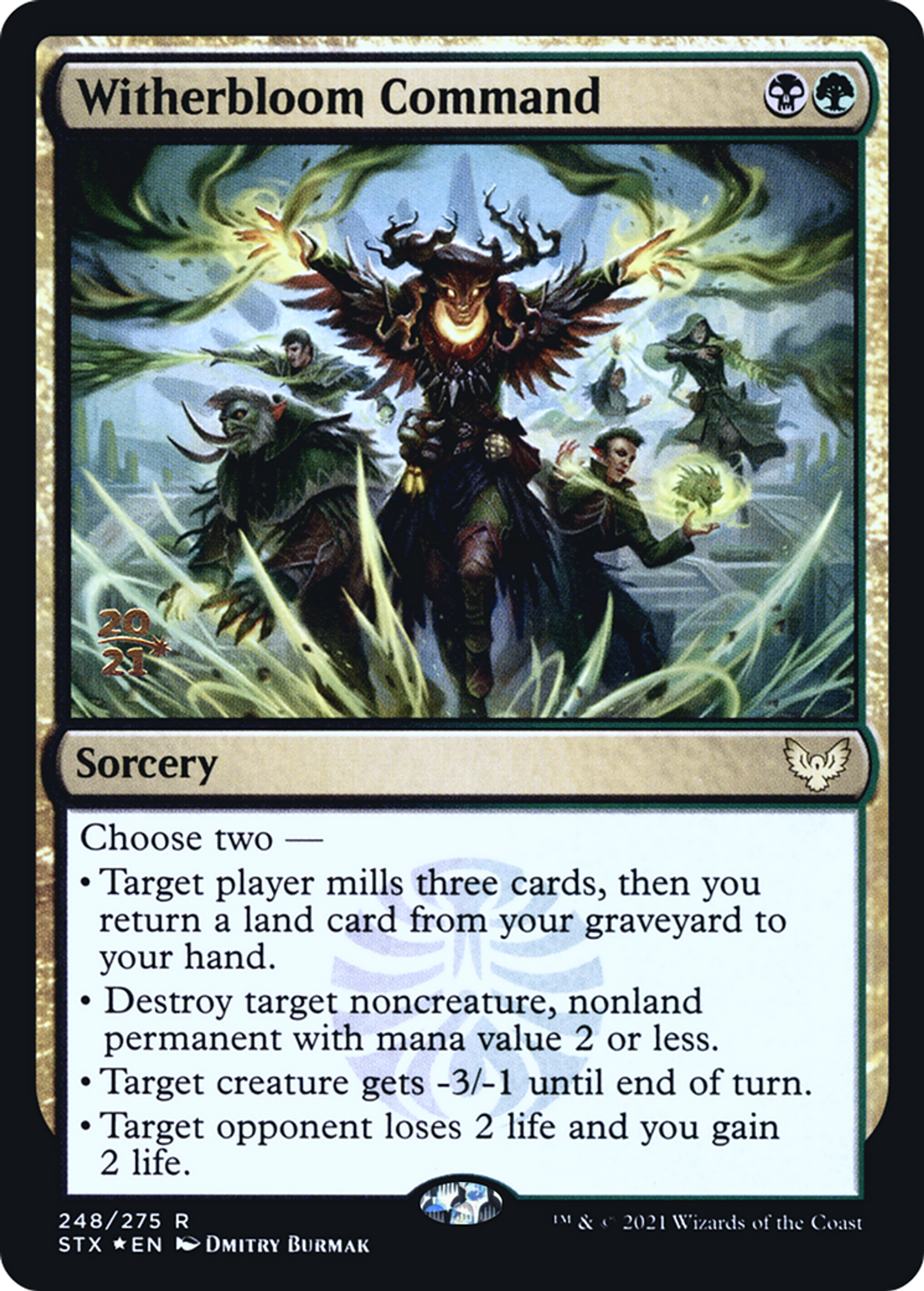 Witherbloom Command — Strixhaven: School of Mages Promos — Magic: The Gathering