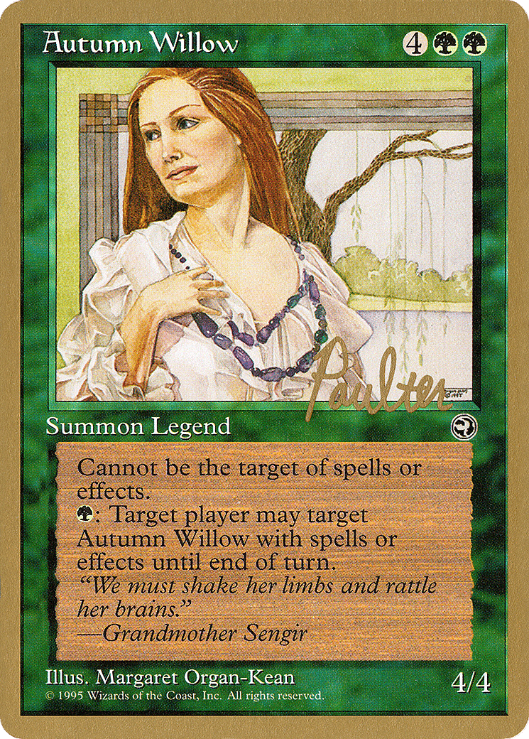 Autumn Willow — Pro Tour Collector Set — Magic: The Gathering