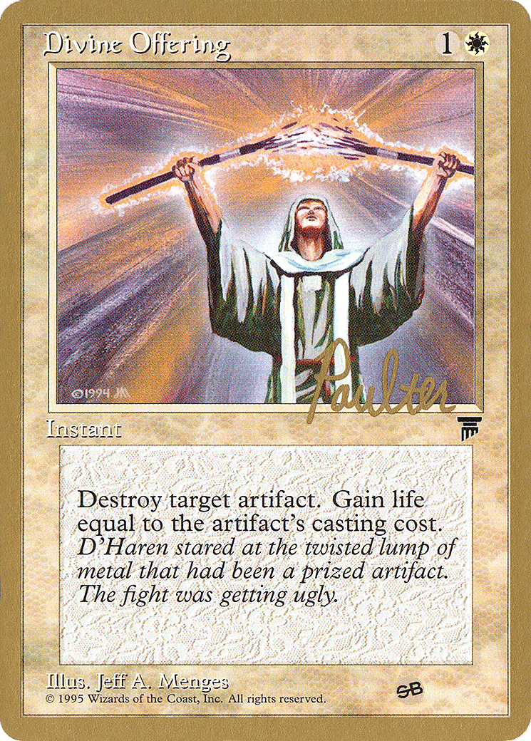 Divine Offering — Pro Tour Collector Set — Magic: The Gathering