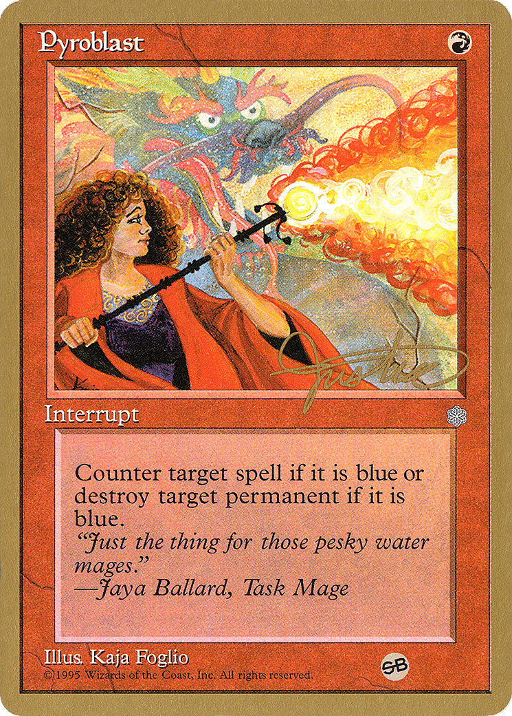 Pyroblast — Pro Tour Collector Set — Magic: The Gathering