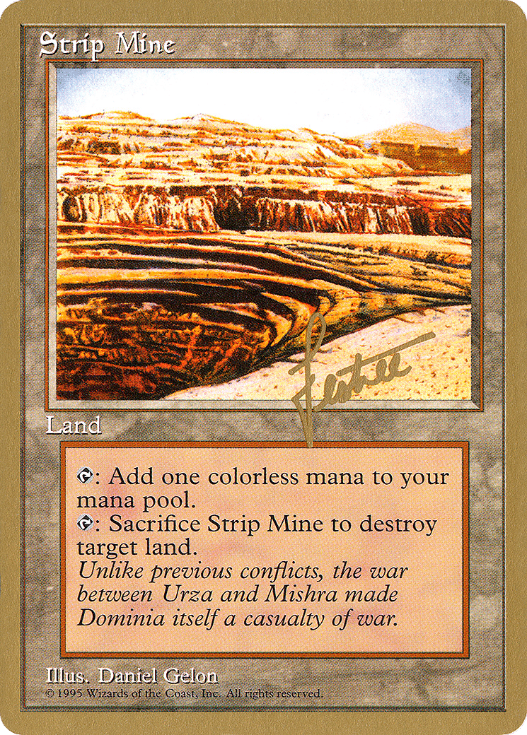 Strip Mine — Pro Tour Collector Set — Magic: The Gathering