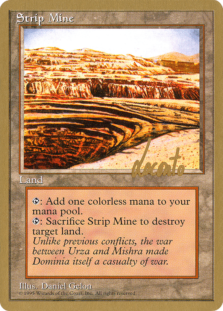 Strip Mine — Pro Tour Collector Set — Magic: The Gathering