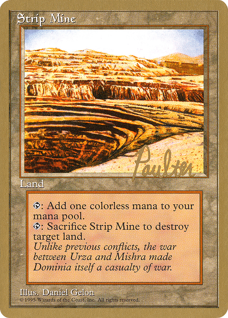 Strip Mine — Pro Tour Collector Set — Magic: The Gathering