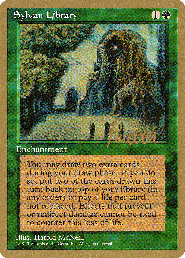 Sylvan Library — Pro Tour Collector Set — Magic: The Gathering