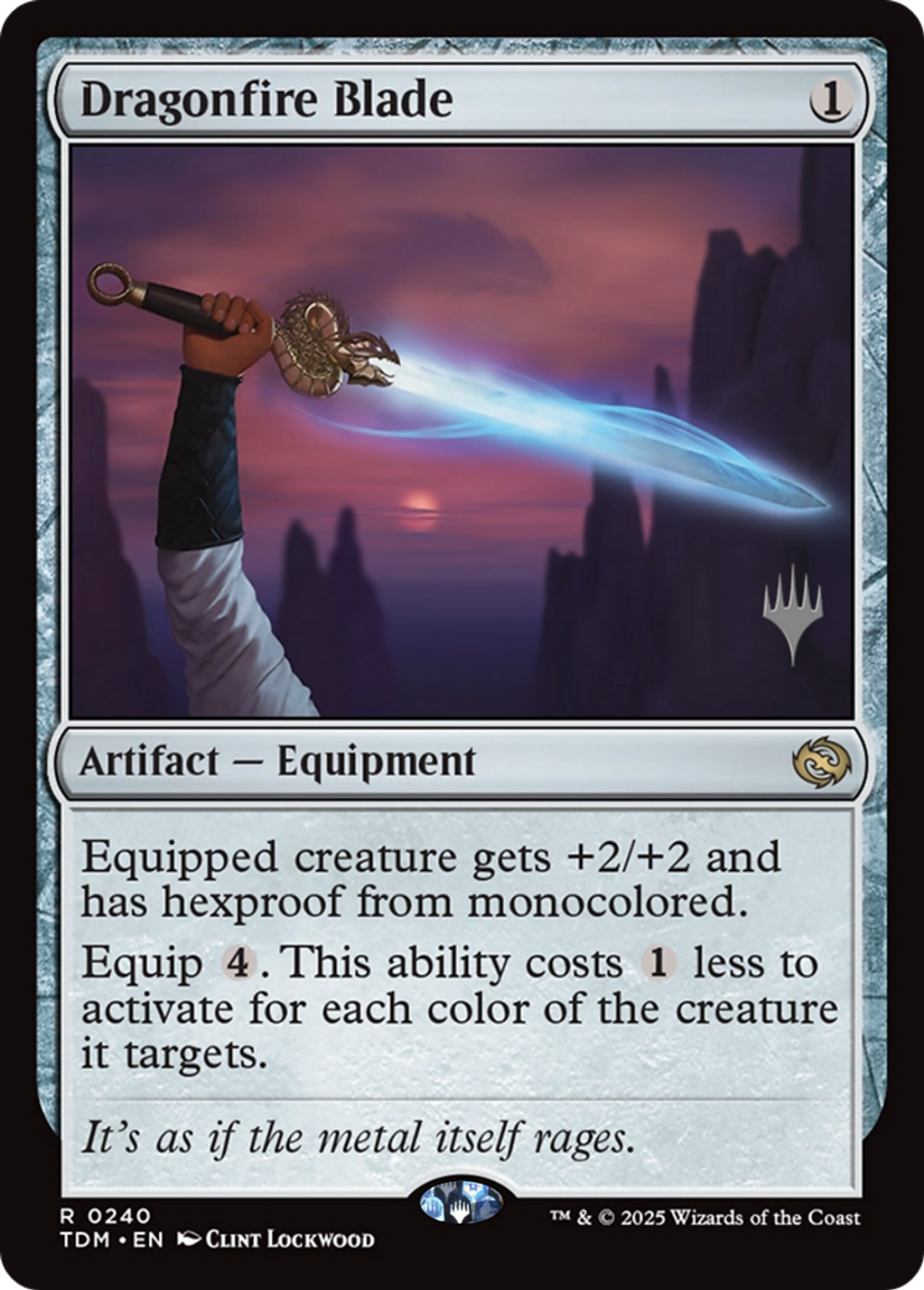 Lame de feu des dragons — Tarkir: Dragonstorm Promos — Magic: The Gathering