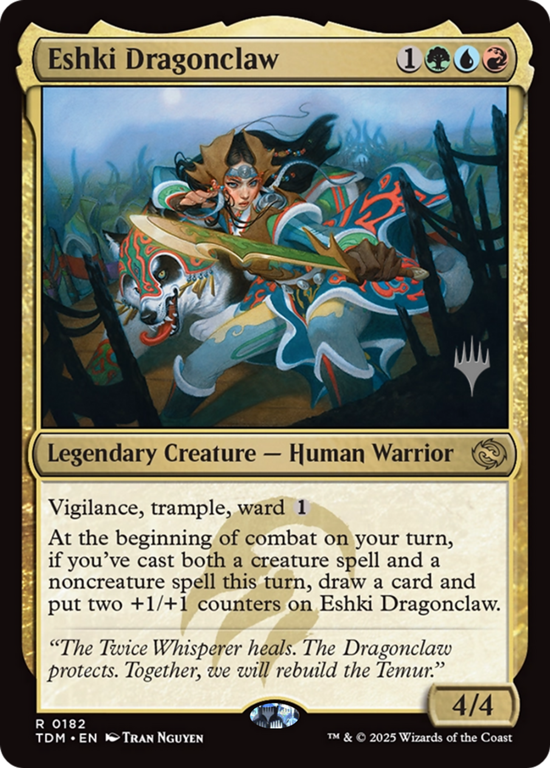 Eshki Griffedragon — Tarkir: Dragonstorm Promos — Magic: The Gathering