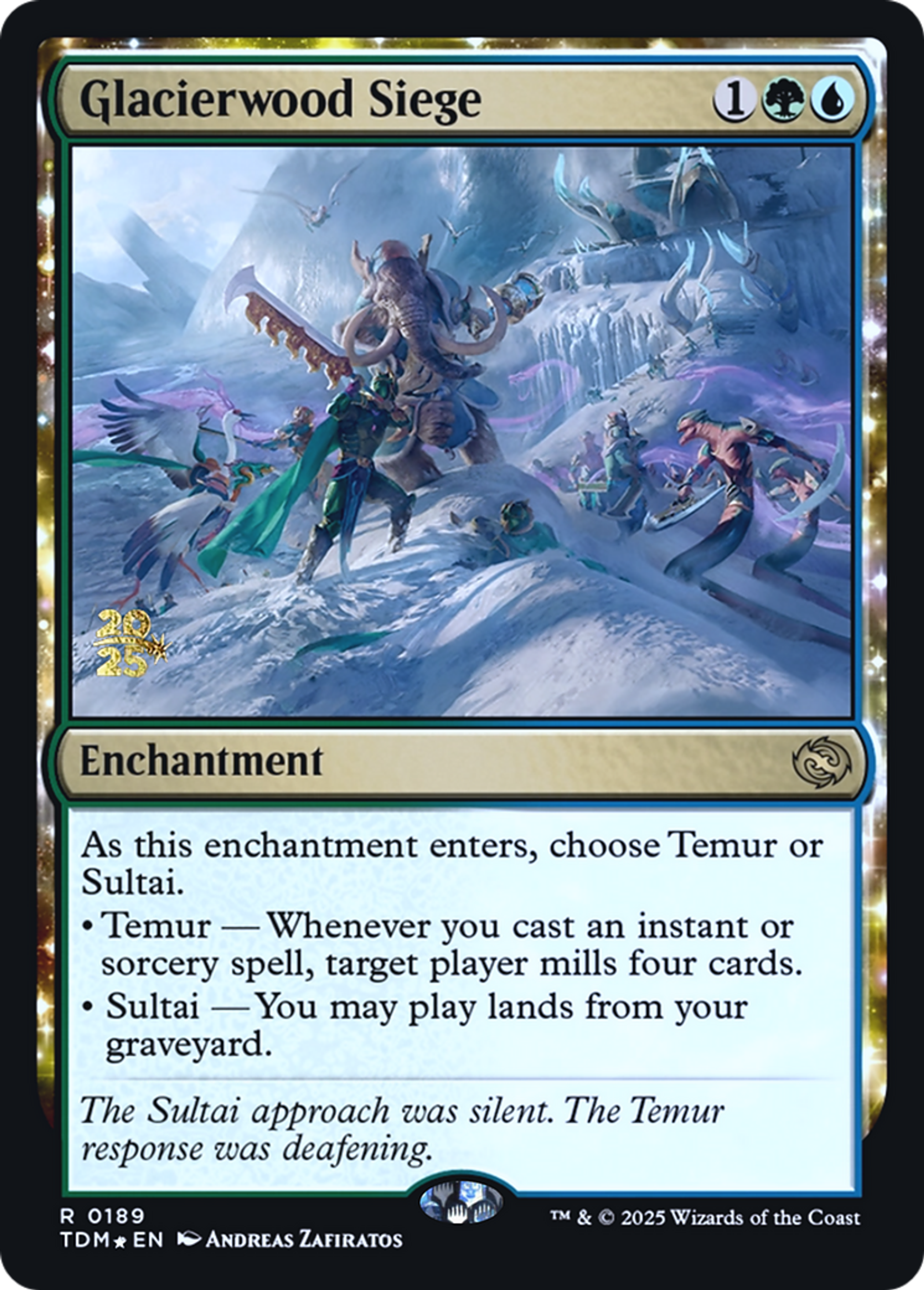 Siège de Glacebois — Tarkir: Dragonstorm Promos — Magic: The Gathering