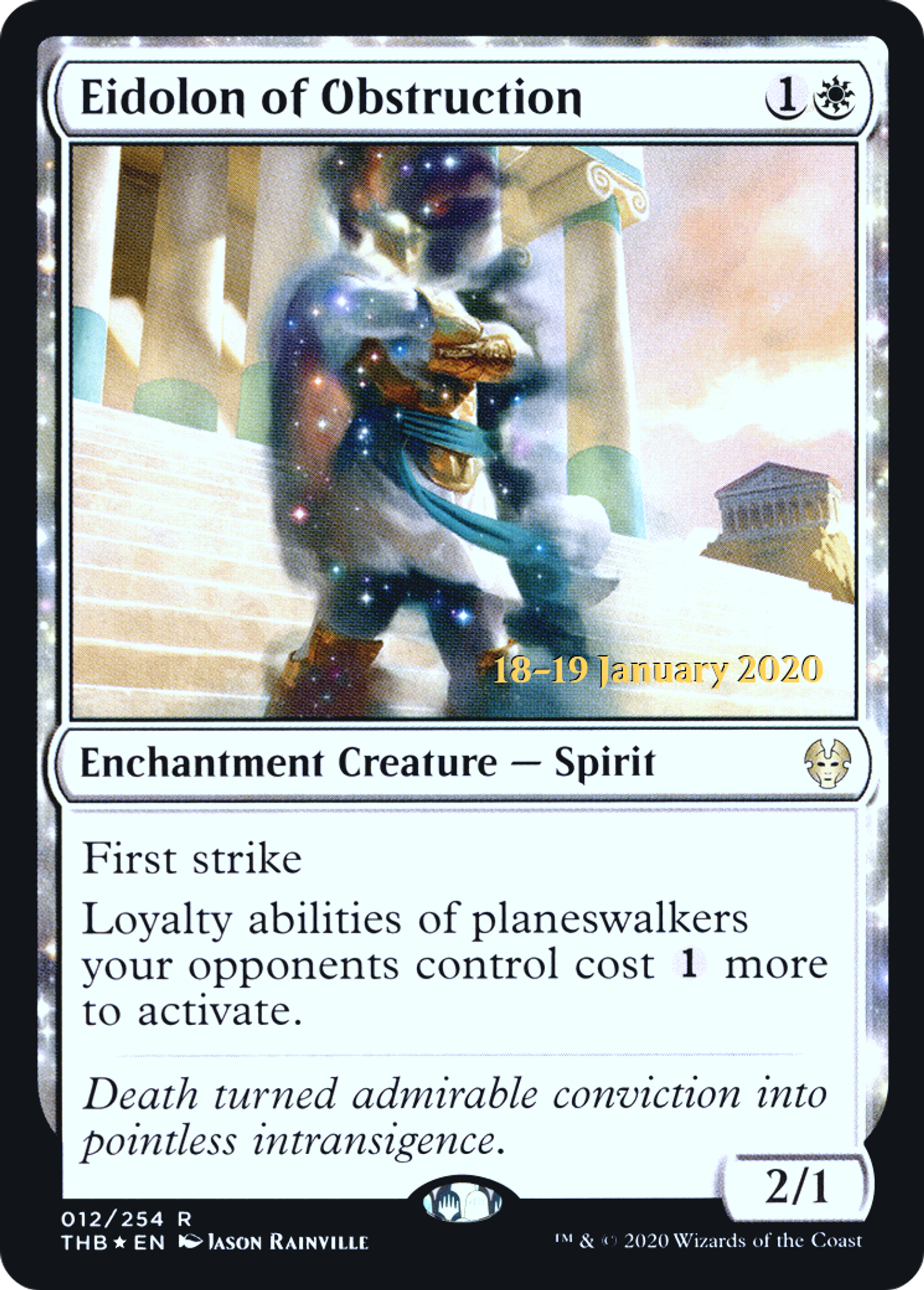 Eidolon of Obstruction — Theros Beyond Death Promos — Magic: The Gathering
