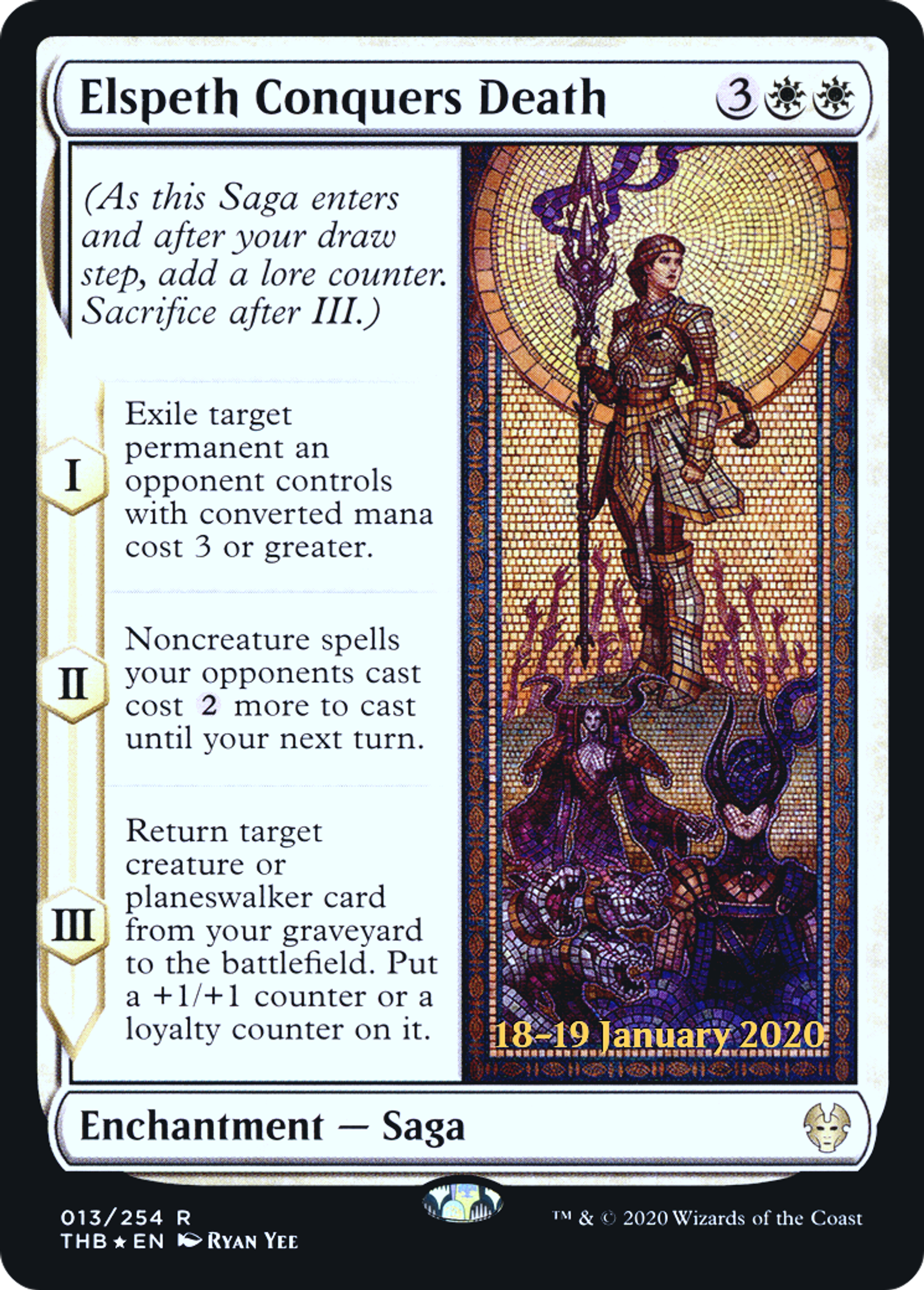 Elspeth Conquers Death — Theros Beyond Death Promos — Magic: The Gathering