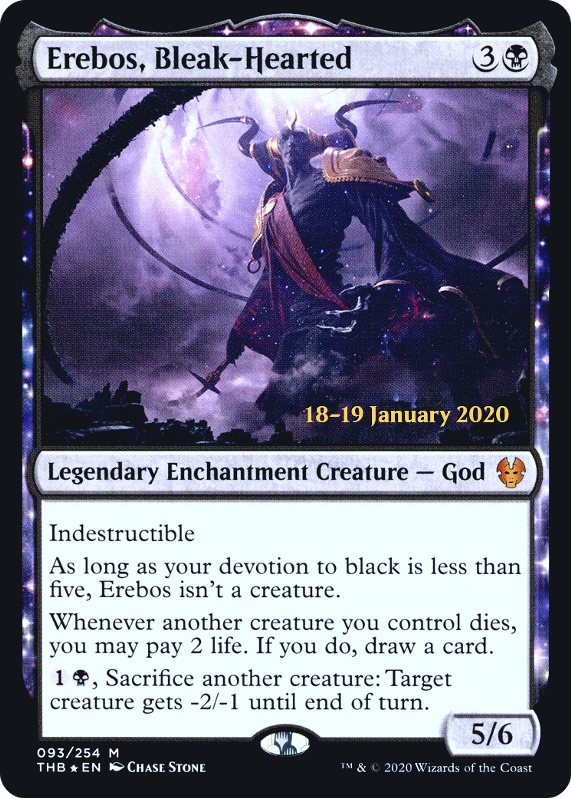 Erebos, Bleak-Hearted — Theros Beyond Death Promos — Magic: The Gathering