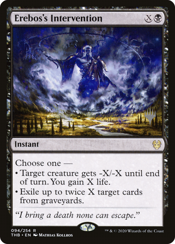 Erebos's Intervention — Theros Beyond Death Promos — Magic: The Gathering