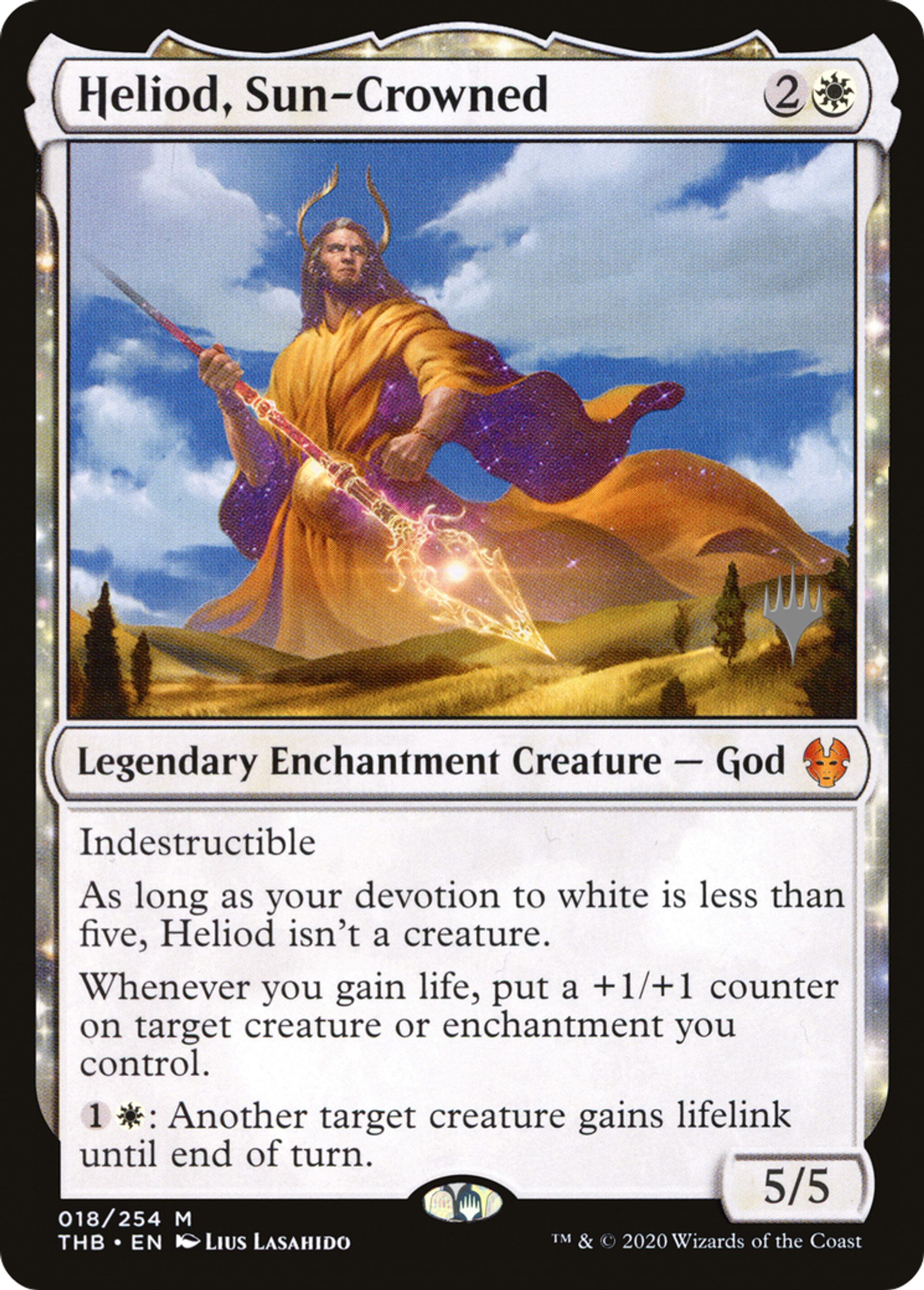 Heliod, Sun-Crowned — Theros Beyond Death Promos — Magic: The Gathering