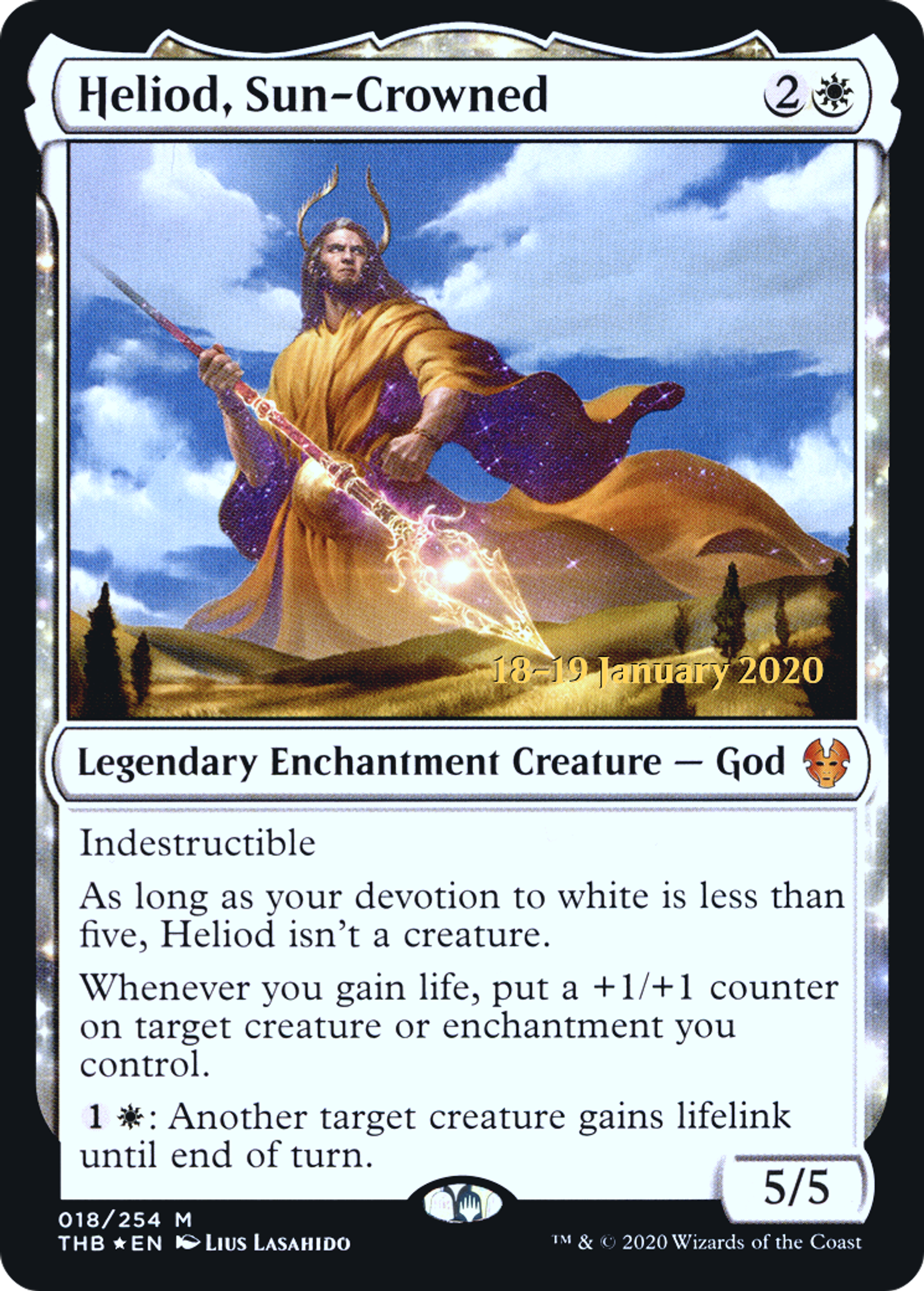 Heliod, Sun-Crowned — Theros Beyond Death Promos — Magic: The Gathering