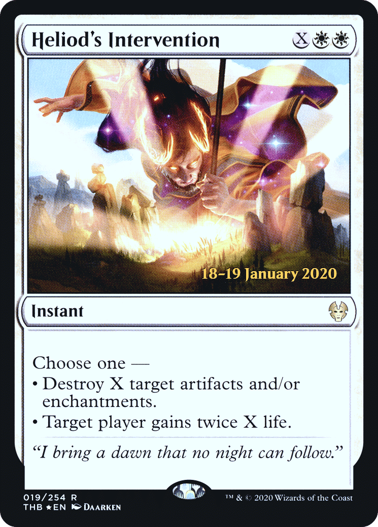 Heliod's Intervention — Theros Beyond Death Promos — Magic: The Gathering