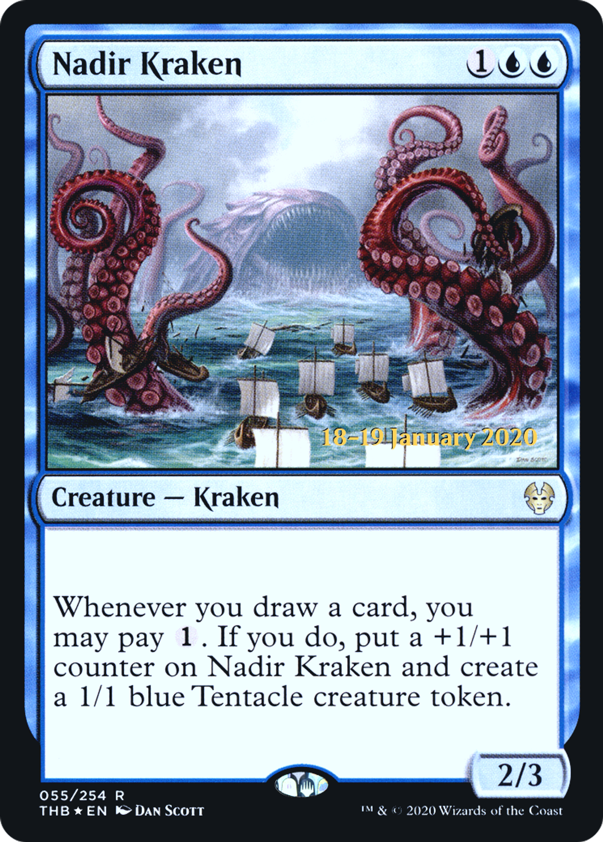 Nadir Kraken — Theros Beyond Death Promos — Magic: The Gathering