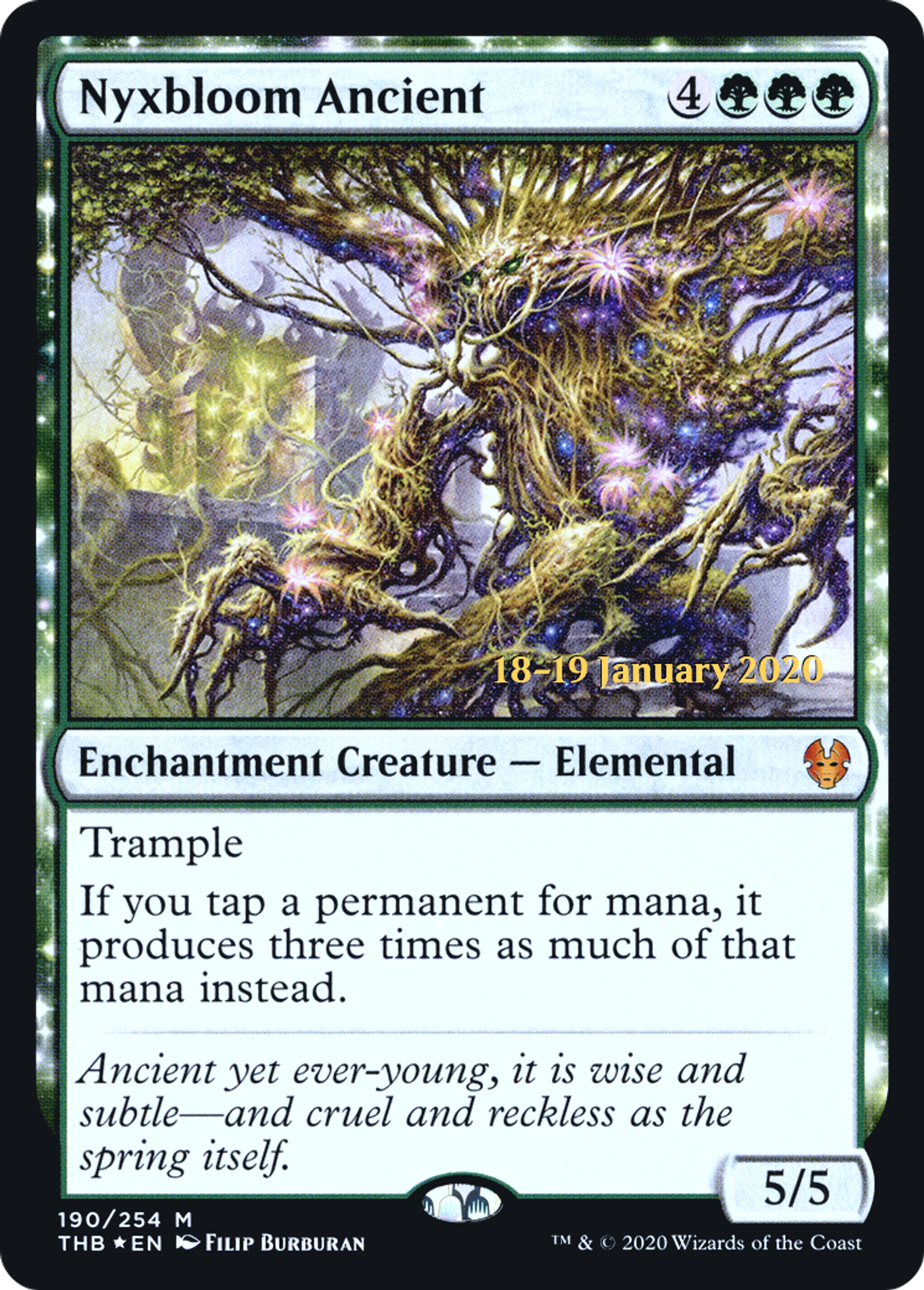 Nyxbloom Ancient — Theros Beyond Death Promos — Magic: The Gathering