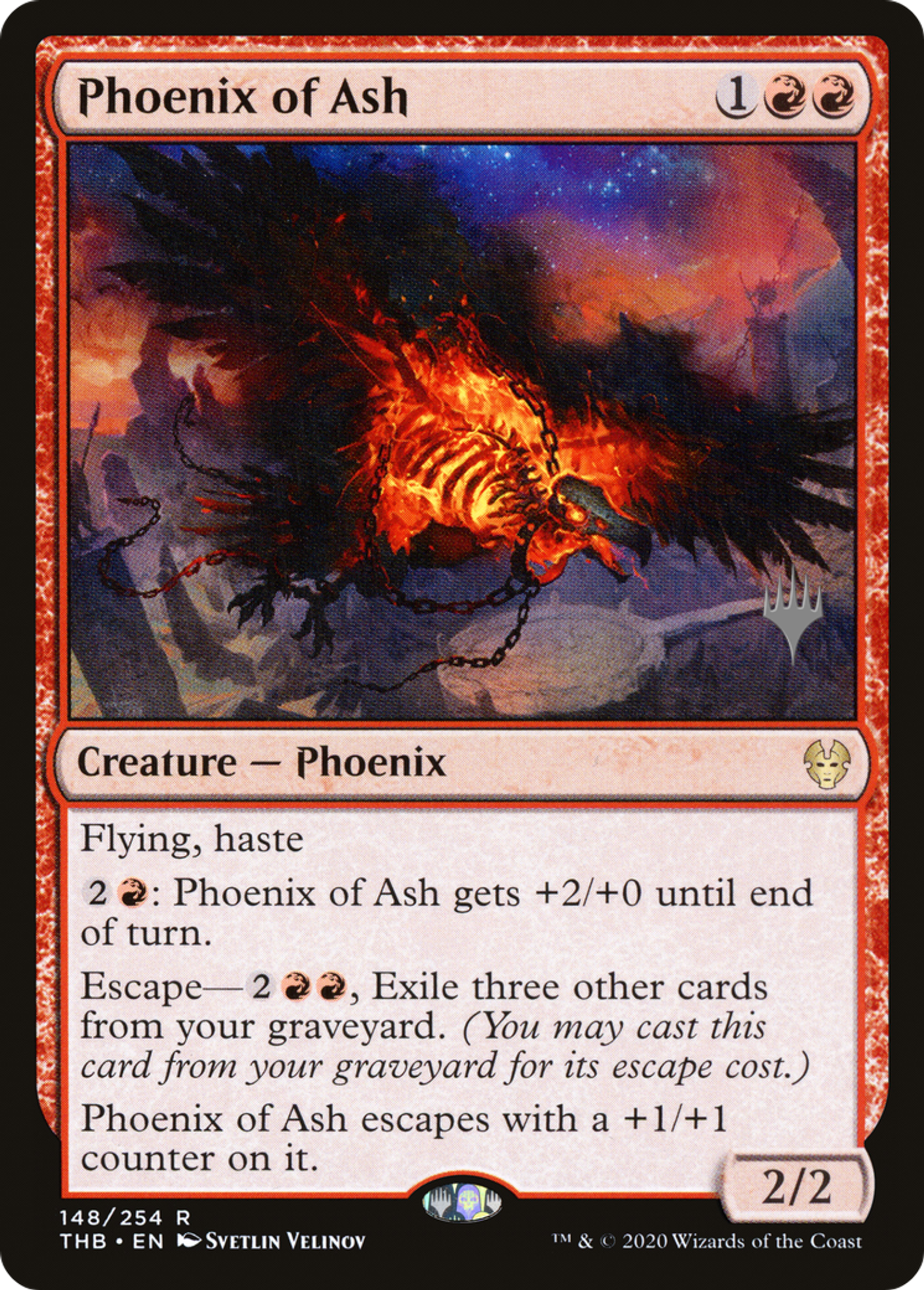 Phoenix of Ash — Theros Beyond Death Promos — Magic: The Gathering
