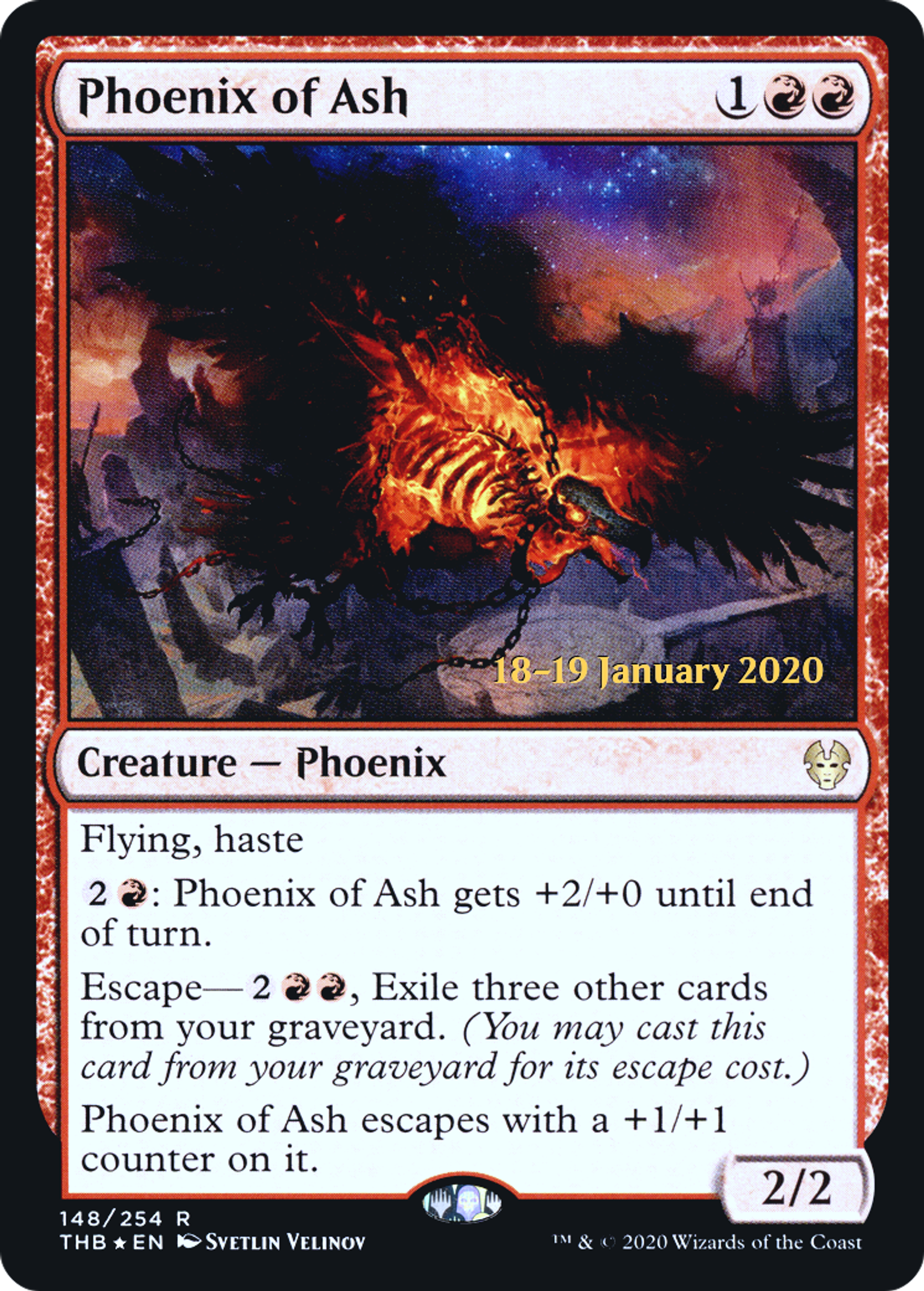 Phoenix of Ash — Theros Beyond Death Promos — Magic: The Gathering