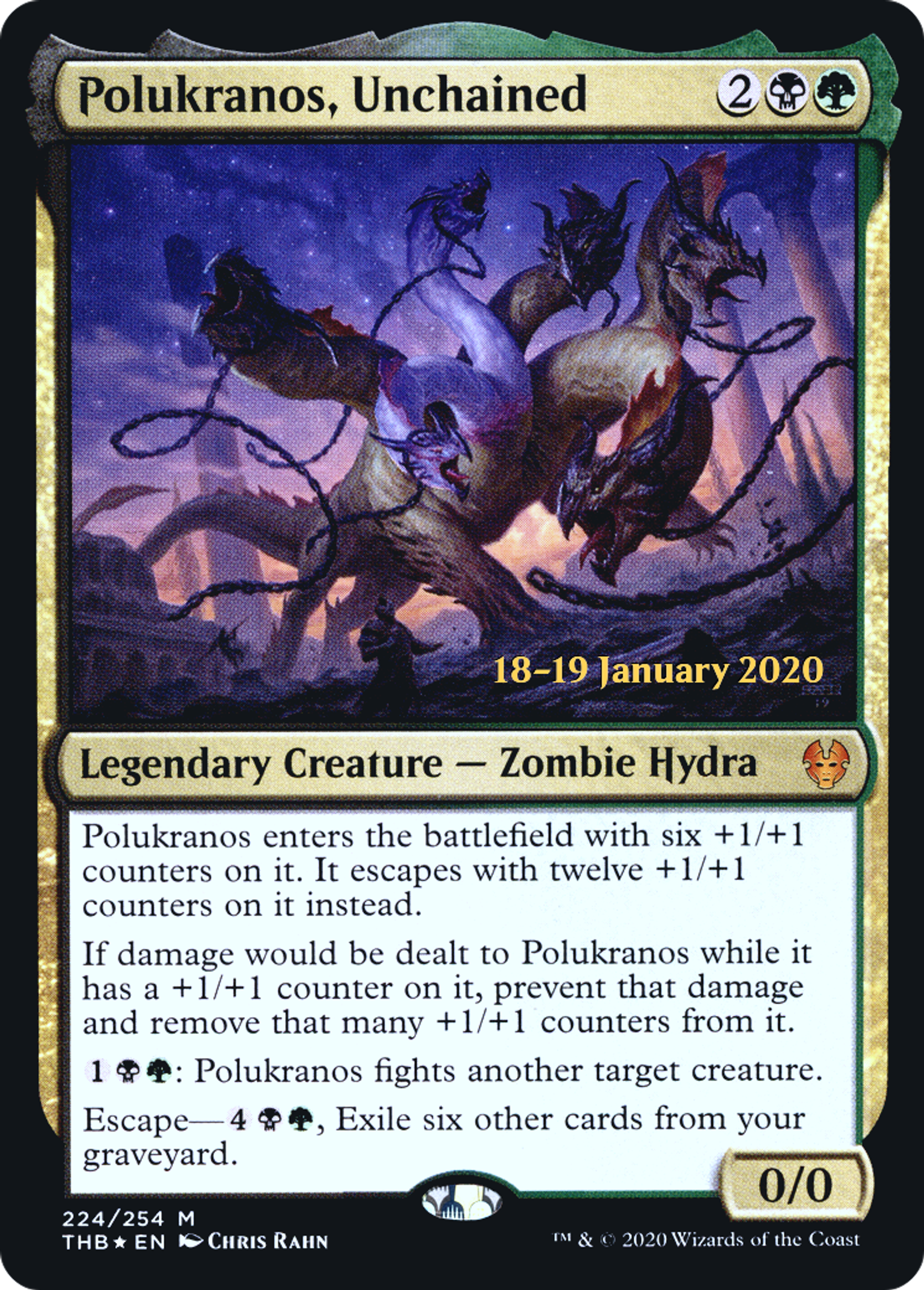Polukranos, Unchained — Theros Beyond Death Promos — Magic: The Gathering
