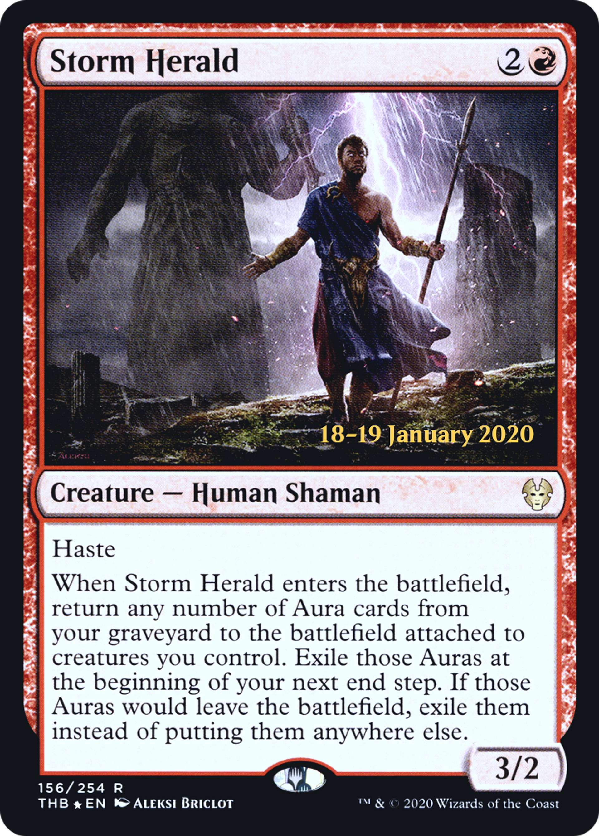 Storm Herald — Theros Beyond Death Promos — Magic: The Gathering