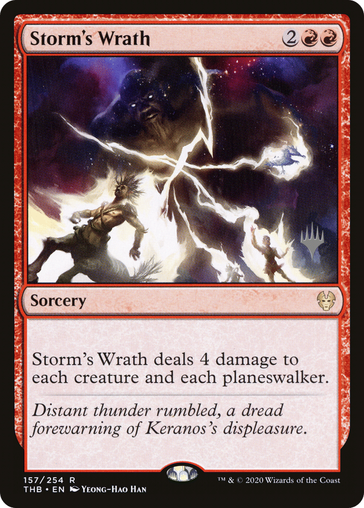Storm's Wrath — Theros Beyond Death Promos — Magic: The Gathering
