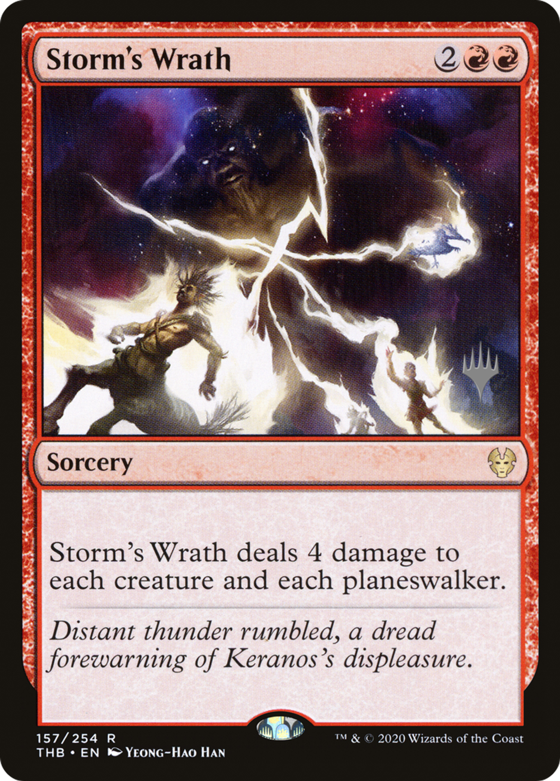 Storm's Wrath — Theros Beyond Death Promos — Magic: The Gathering