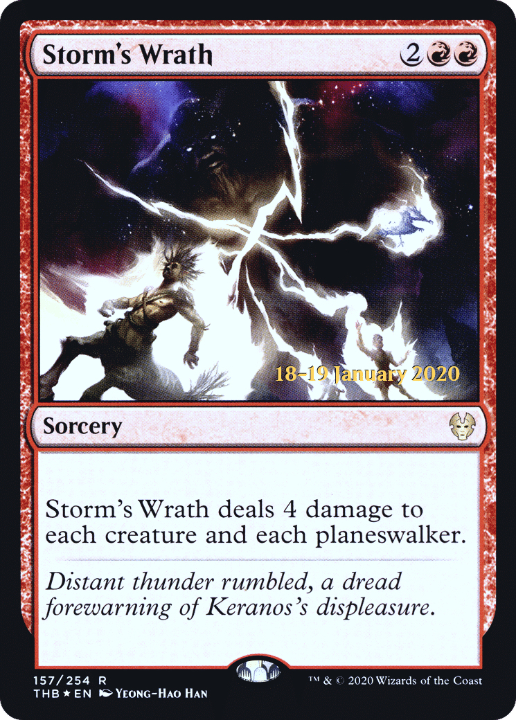 Storm's Wrath — Theros Beyond Death Promos — Magic: The Gathering
