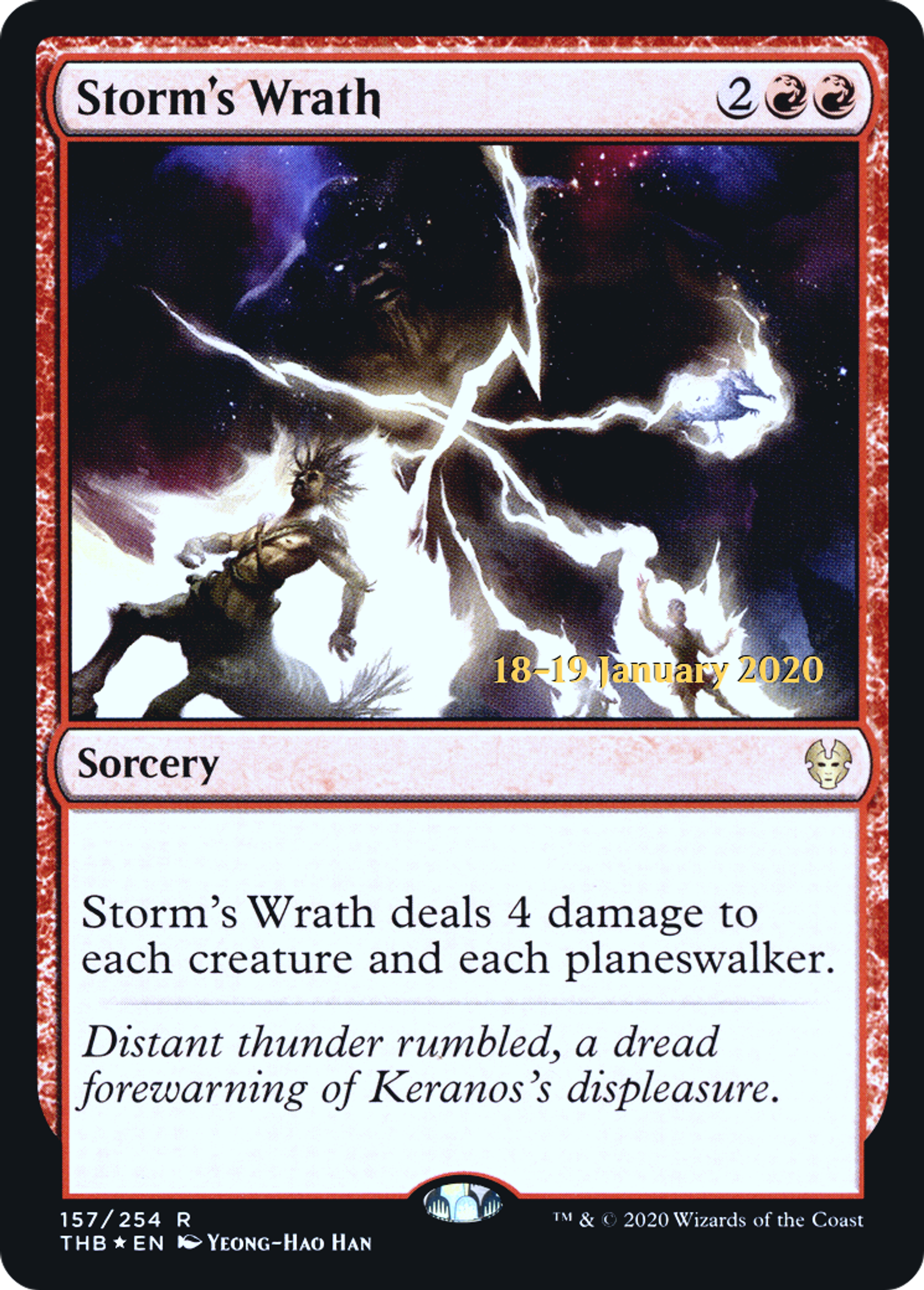 Storm's Wrath — Theros Beyond Death Promos — Magic: The Gathering