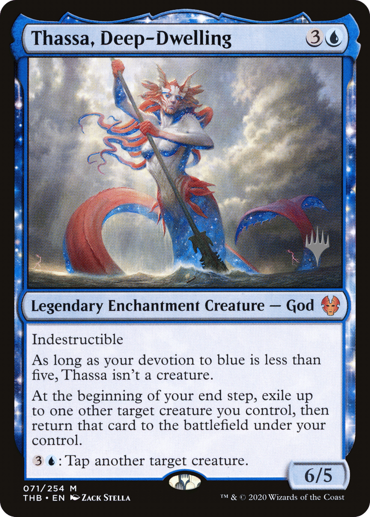 Thassa, Deep-Dwelling from Theros Beyond Death Promos - Magic: The Gathering