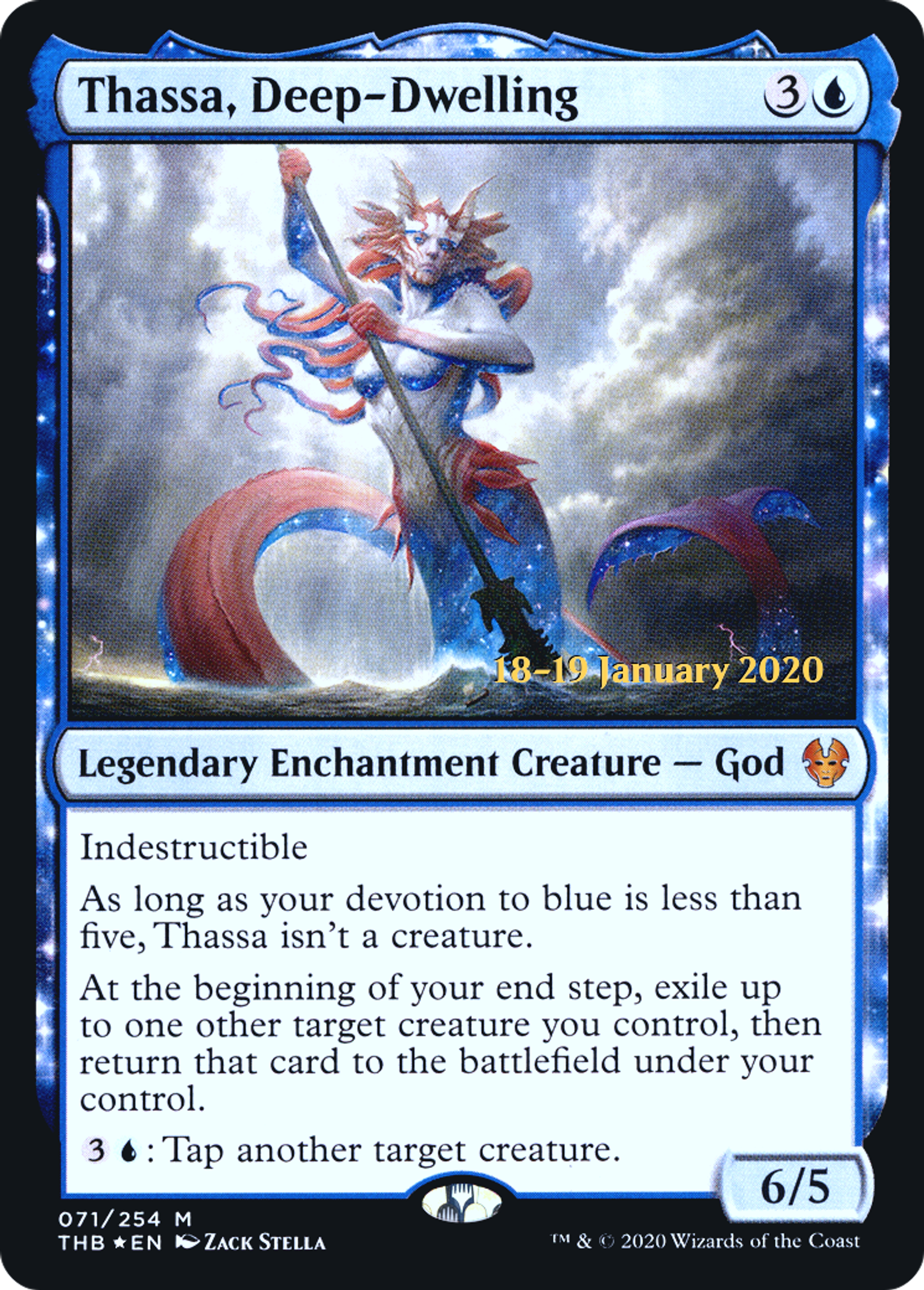 Thassa, Deep-Dwelling — Theros Beyond Death Promos — Magic: The Gathering