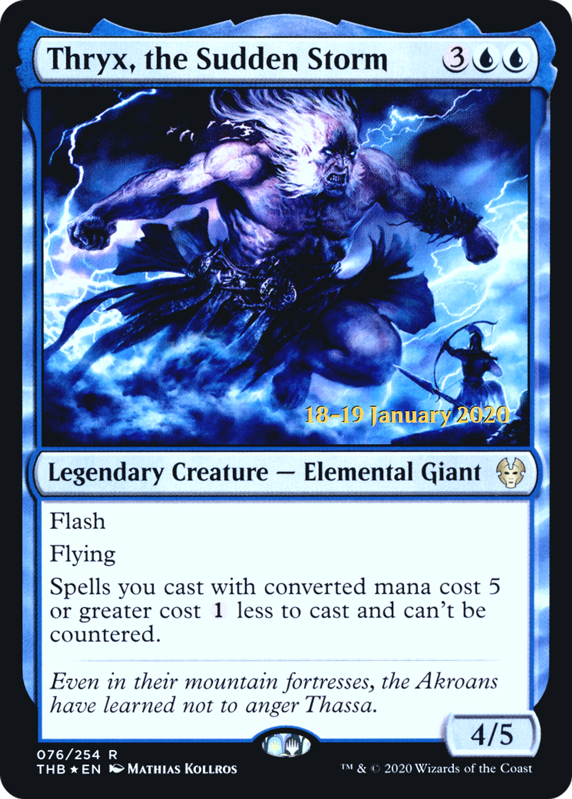 Thryx, the Sudden Storm — Theros Beyond Death Promos — Magic: The Gathering