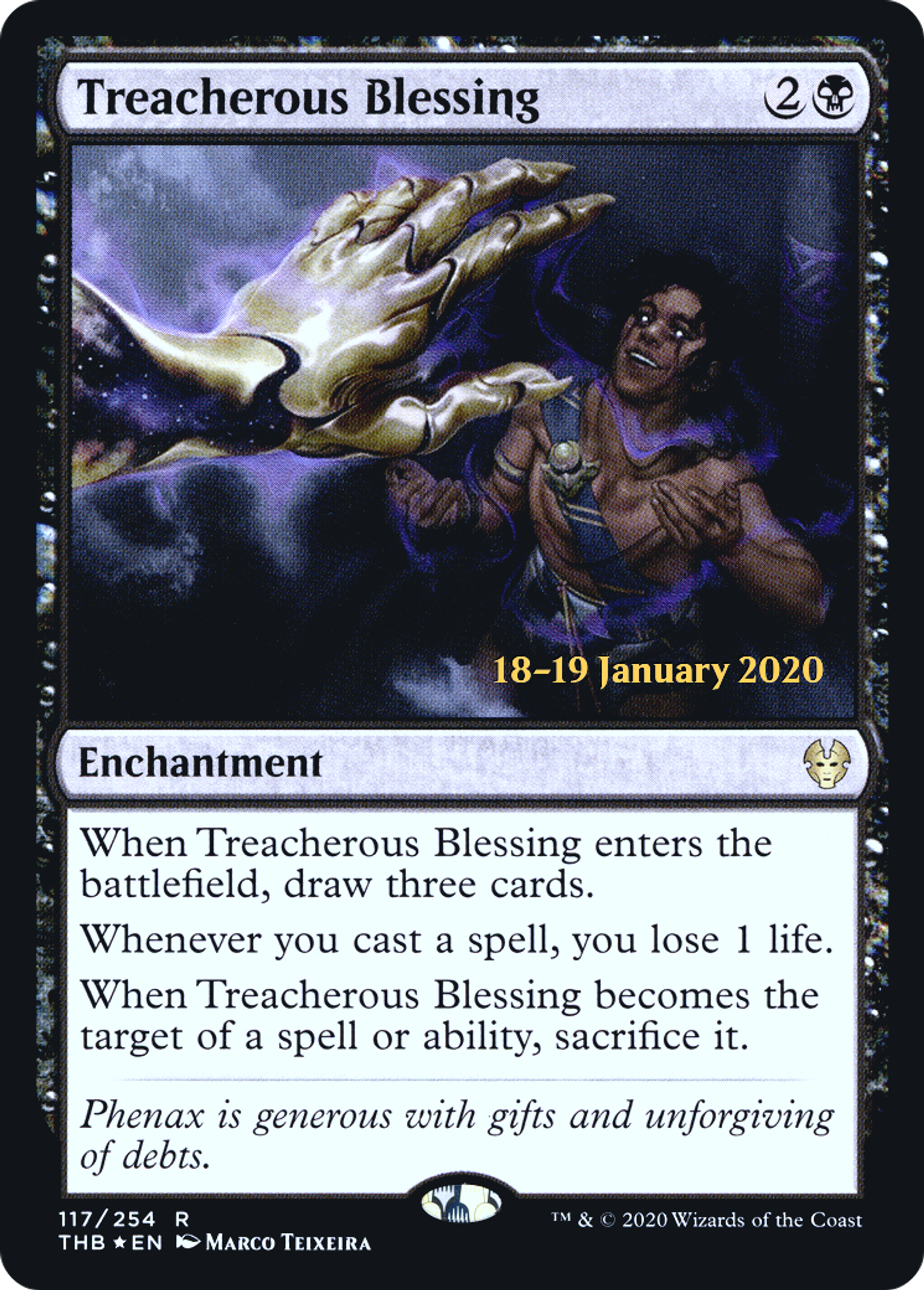 Treacherous Blessing — Theros Beyond Death Promos — Magic: The Gathering