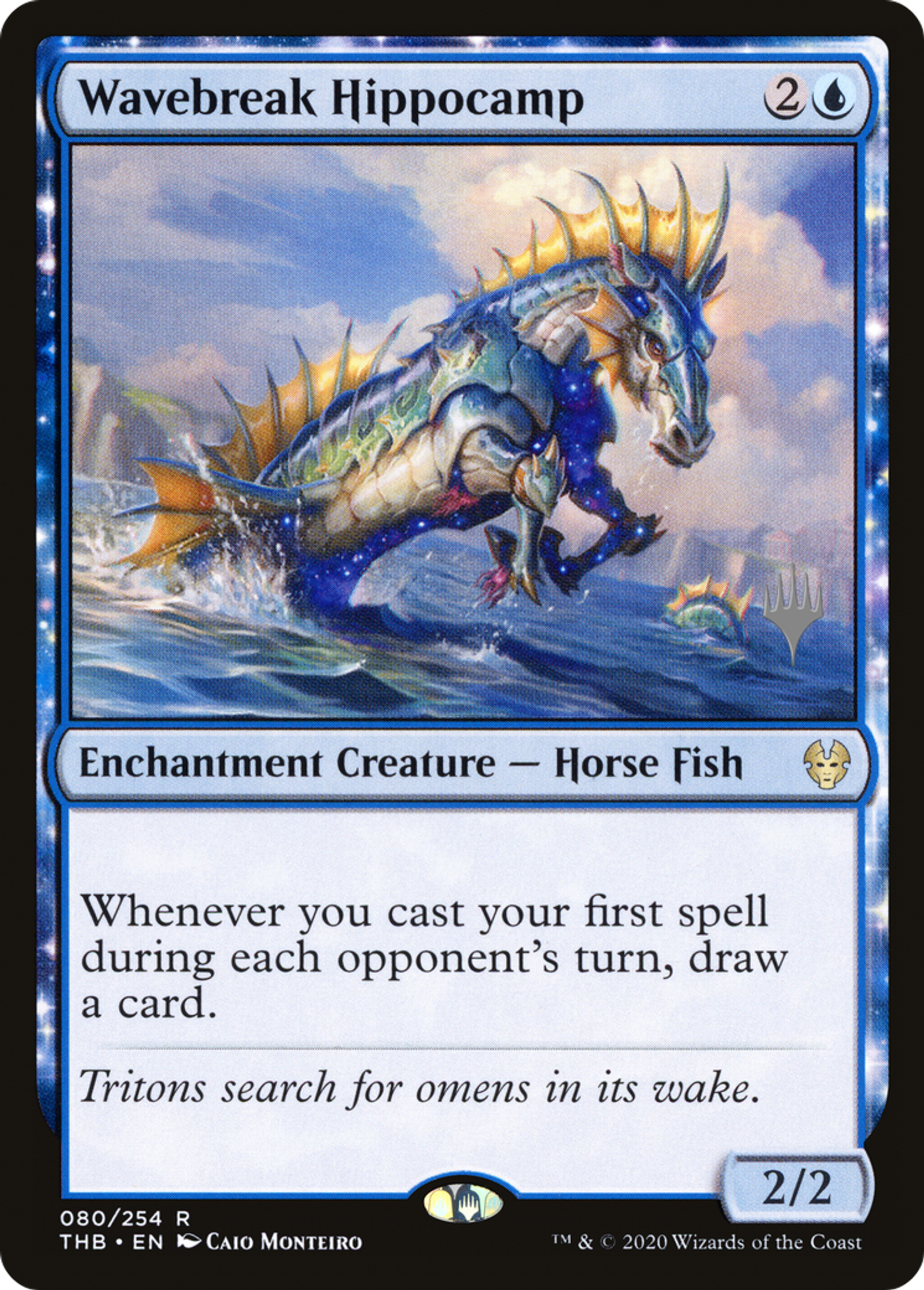 Wavebreak Hippocamp — Theros Beyond Death Promos — Magic: The Gathering