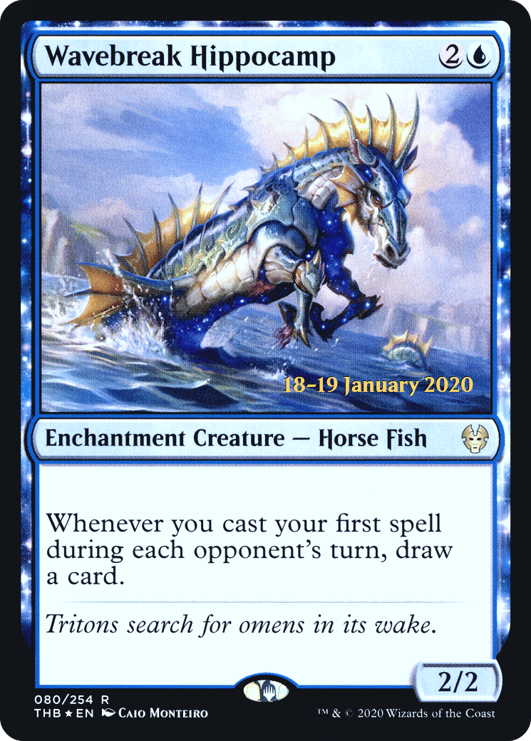 Wavebreak Hippocamp — Theros Beyond Death Promos — Magic: The Gathering