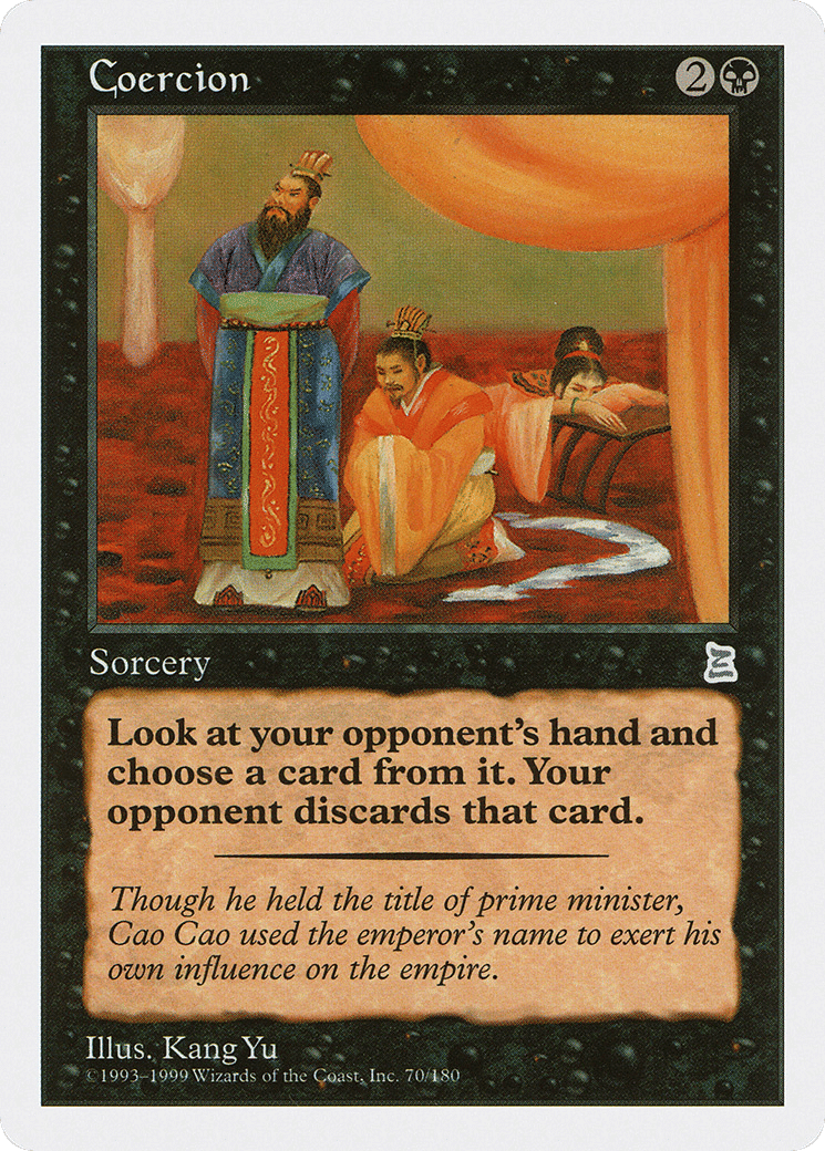 Coercion — Portal Three Kingdoms — Magic: The Gathering