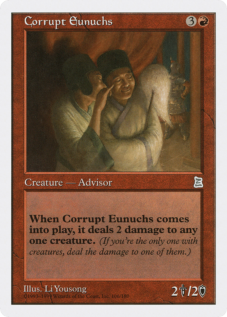 Corrupt Eunuchs — Portal Three Kingdoms — Magic: The Gathering