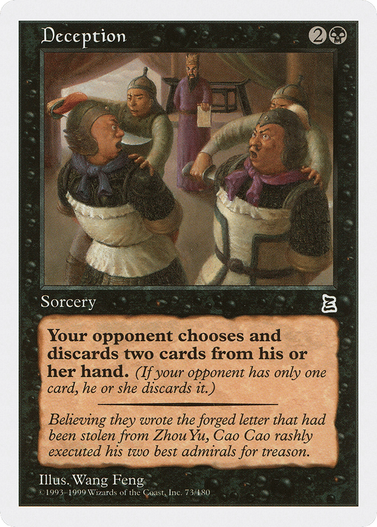 Deception — Portal Three Kingdoms — Magic: The Gathering